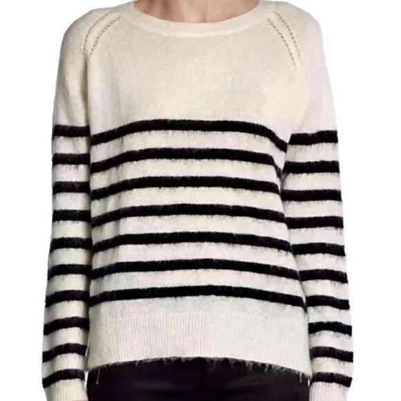 The Kooples Ivory Wool Mohair Blend Sweater Size L - Picture 3 of 13